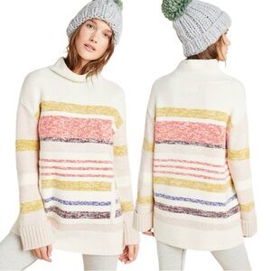 Anthropologie Elana Tunic Sweater Wool Alpaca Blend Cozy Knit Size XS